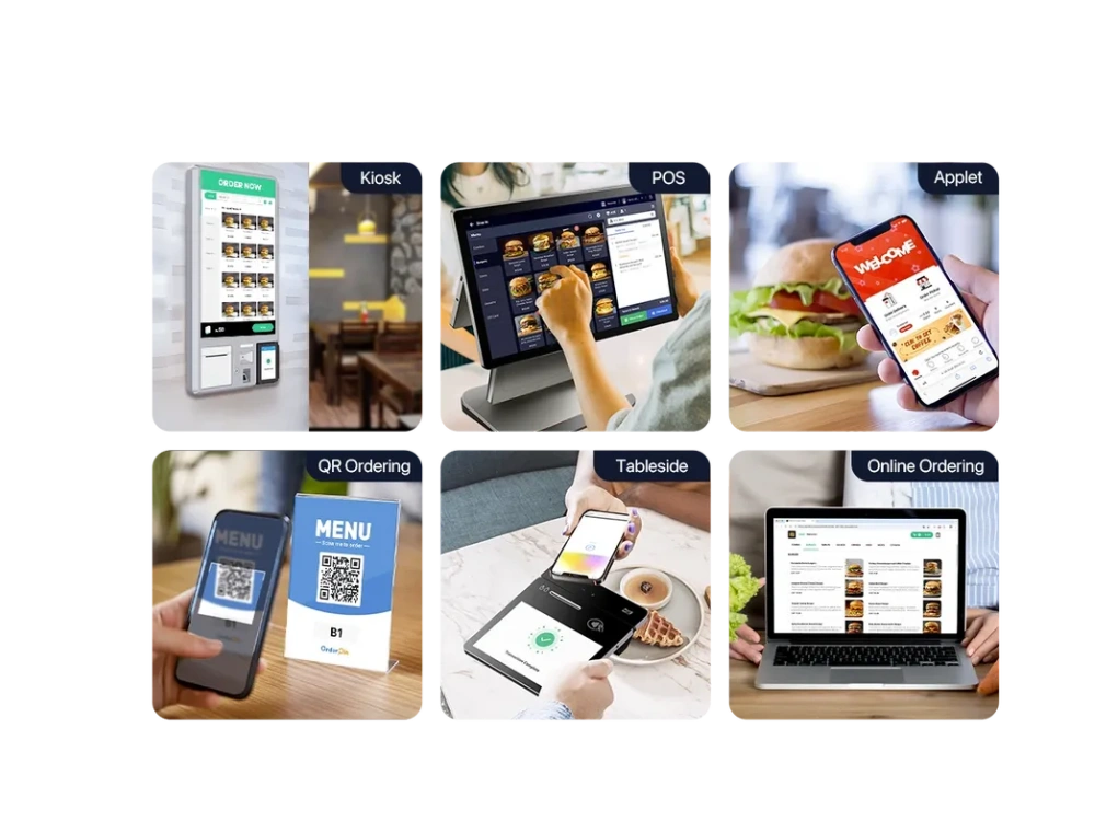 Kiosk, POS, Applet, QR Ordering, Tableside, Online Ordering
